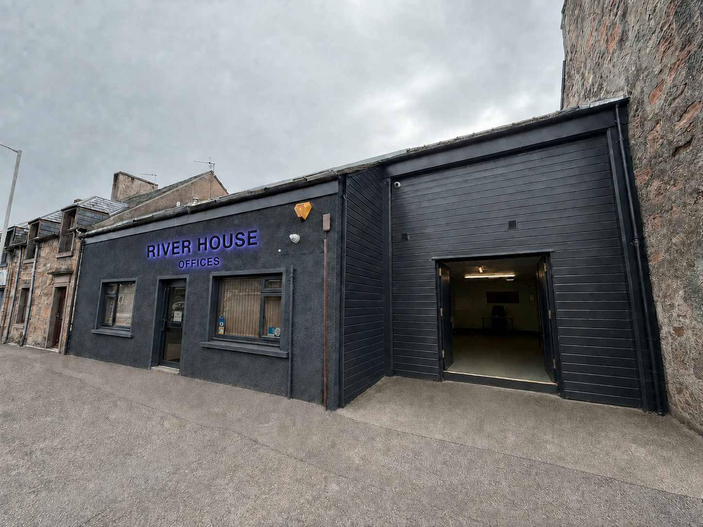 River House offices exterior on Wells Street, Inverness